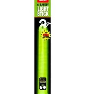 NEW 20-Pack Ready America 6-Inch 12-Hour Green Safety Glow Light Stick Lanyard